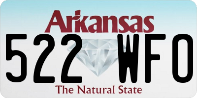 AR license plate 522WFO