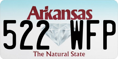 AR license plate 522WFP