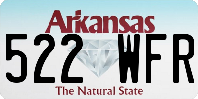 AR license plate 522WFR