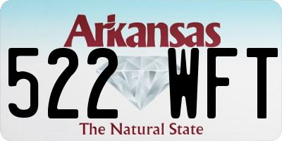 AR license plate 522WFT