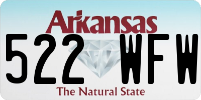 AR license plate 522WFW