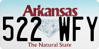 AR license plate 522WFY