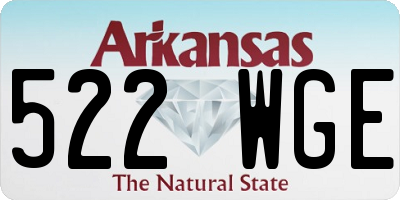 AR license plate 522WGE