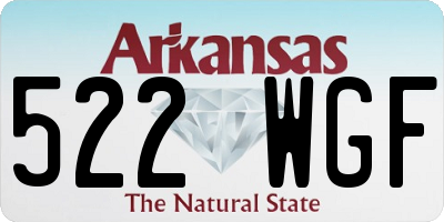 AR license plate 522WGF