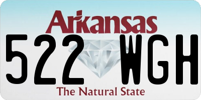 AR license plate 522WGH