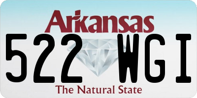 AR license plate 522WGI