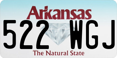 AR license plate 522WGJ
