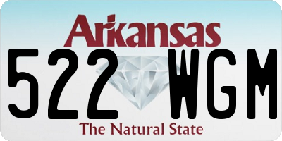 AR license plate 522WGM
