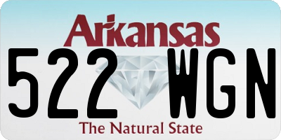 AR license plate 522WGN