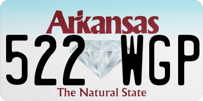 AR license plate 522WGP