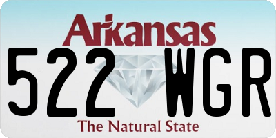 AR license plate 522WGR