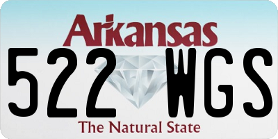 AR license plate 522WGS