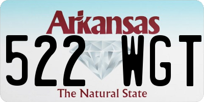 AR license plate 522WGT