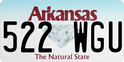 AR license plate 522WGU