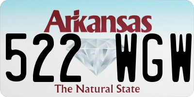 AR license plate 522WGW