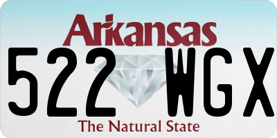AR license plate 522WGX