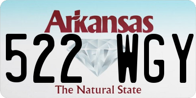 AR license plate 522WGY