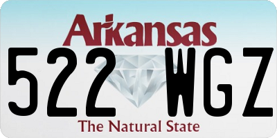 AR license plate 522WGZ