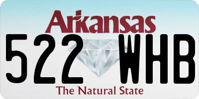 AR license plate 522WHB