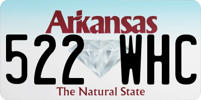 AR license plate 522WHC