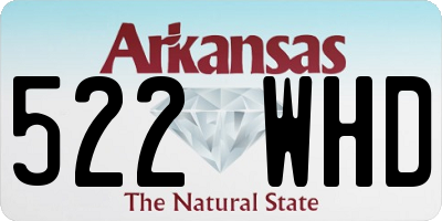 AR license plate 522WHD