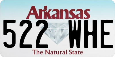 AR license plate 522WHE