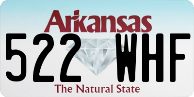 AR license plate 522WHF