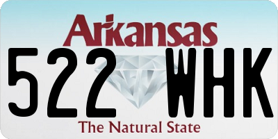 AR license plate 522WHK