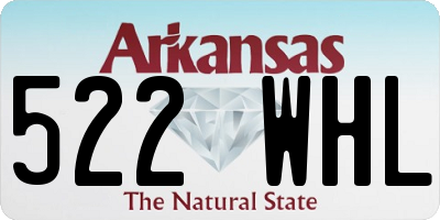 AR license plate 522WHL