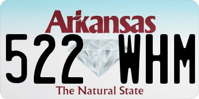 AR license plate 522WHM