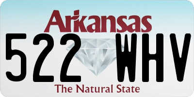 AR license plate 522WHV
