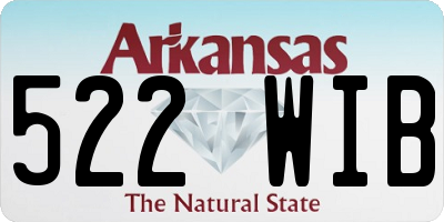 AR license plate 522WIB