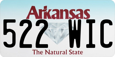 AR license plate 522WIC