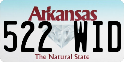 AR license plate 522WID