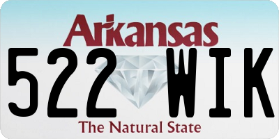 AR license plate 522WIK