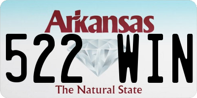 AR license plate 522WIN