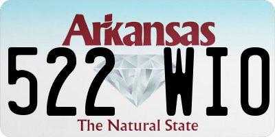 AR license plate 522WIO