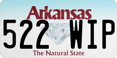 AR license plate 522WIP