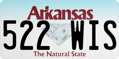 AR license plate 522WIS