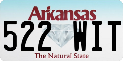 AR license plate 522WIT