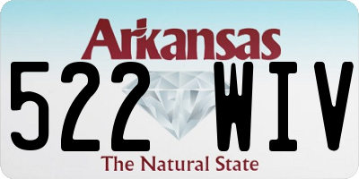 AR license plate 522WIV