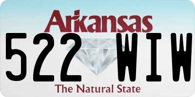 AR license plate 522WIW
