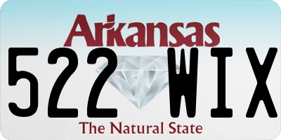 AR license plate 522WIX
