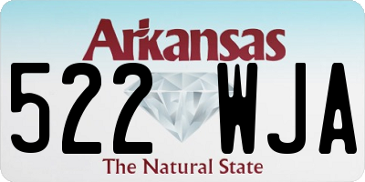 AR license plate 522WJA