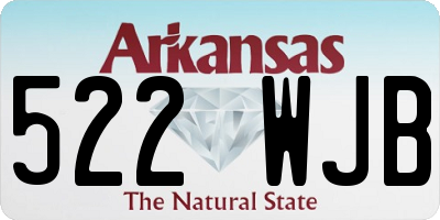 AR license plate 522WJB