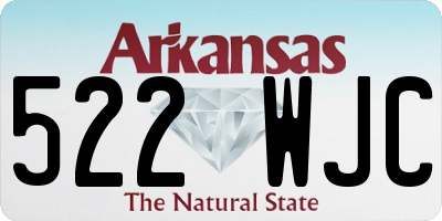 AR license plate 522WJC