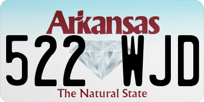 AR license plate 522WJD