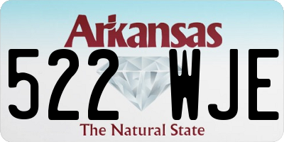 AR license plate 522WJE
