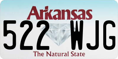 AR license plate 522WJG
