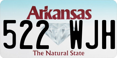 AR license plate 522WJH